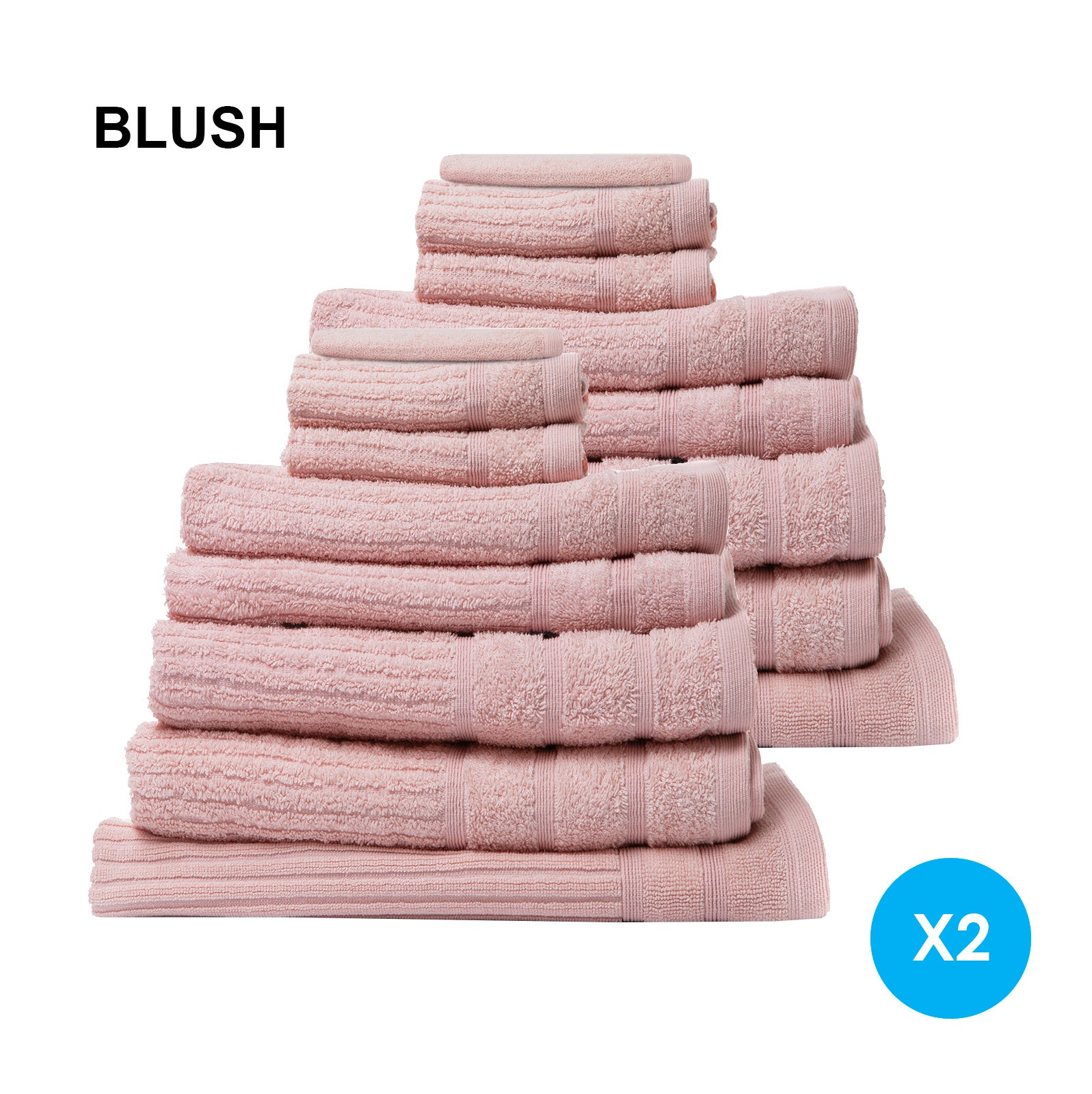 Royal Comfort 16 Piece Egyptian Cotton Eden Towel Set featuring luxurious 600GSM towels in various colors, including bath towels, hand towels, face towels, bath mats, and hand gloves.