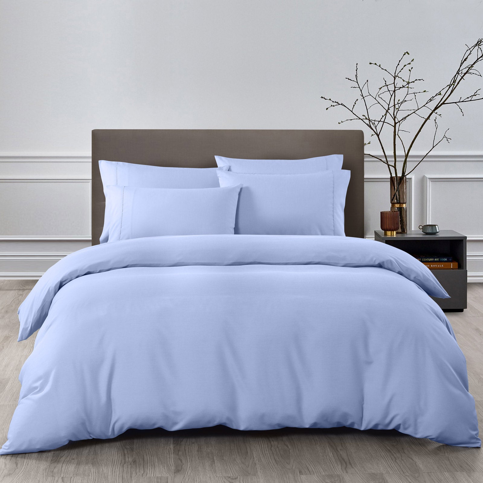 Royal Comfort 2000TC Quilt Cover Set in elegant colors, showcasing its luxurious bamboo blend and soft texture.