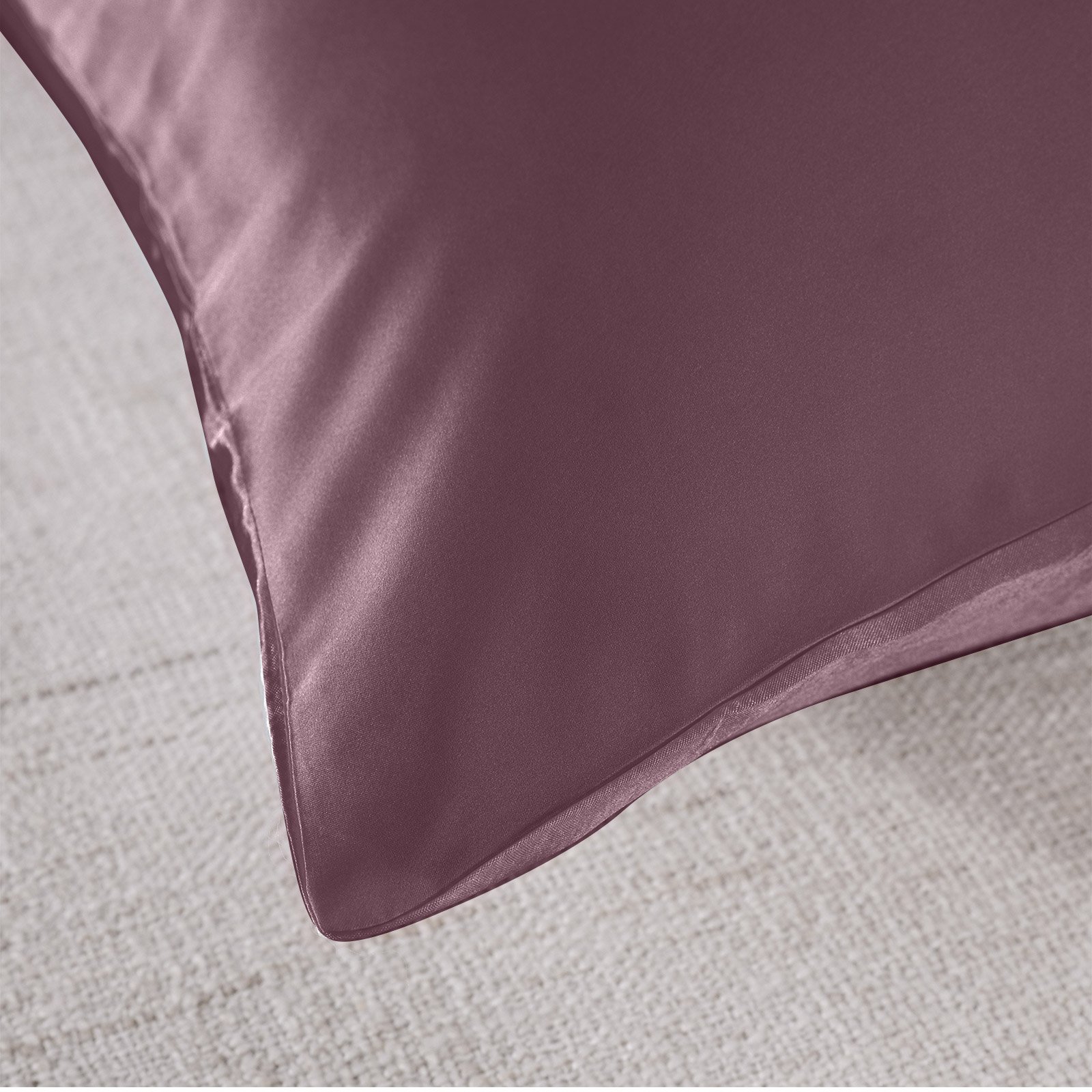Royal Comfort Pure Silk Pillow Case made from 100% Mulberry Silk, showcasing its luxurious sheen and soft texture.