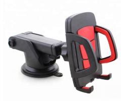 Rubber Phone Holder Handlebar for bicycles, securely holding a smartphone in a vibrant color.