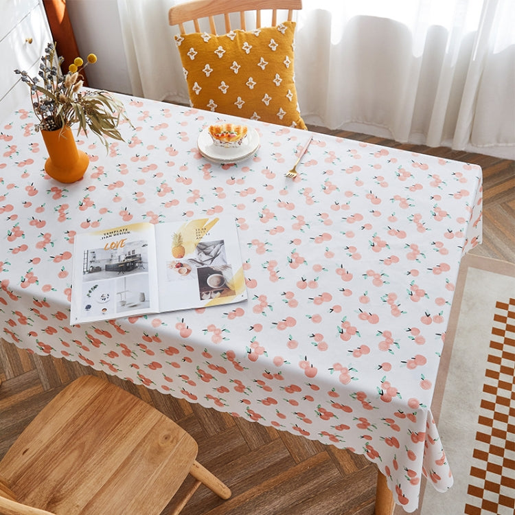 Rural Farm PVC Paper Waterproof Oil Wash Desktop Table Cloth in various colors and sizes, showcasing its soft texture and durable design.
