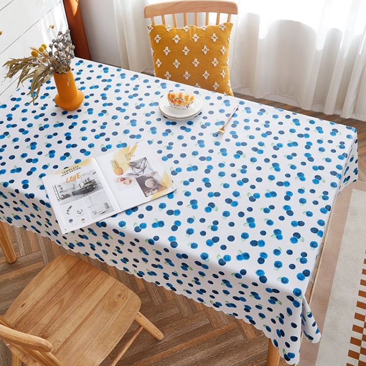 Rural Farm PVC Paper Waterproof Oil Wash Desktop Table Cloth in various sizes and colors, showcasing its soft texture and waterproof features.