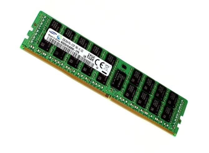 Samsung 32GB DDR4 RDIMM memory module with ECC and 2666MHz speed, designed for server applications.