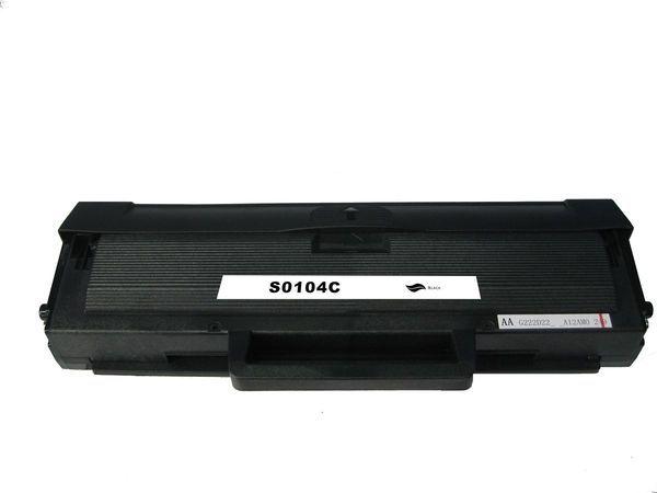 SAMSUNG MLT-D104S Black Premium Generic toner cartridge, showcasing its sleek design and high-quality build.