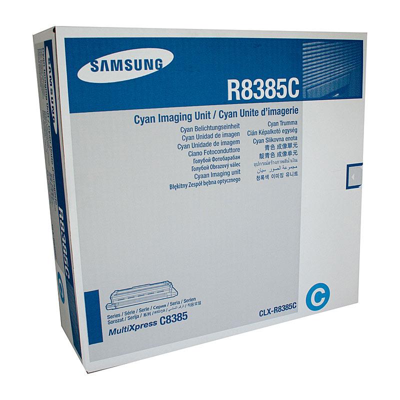 SAMSUNG CLXR8385C Cyan Drum toner cartridge, designed for high-quality printing with a yield of 30,000 pages.