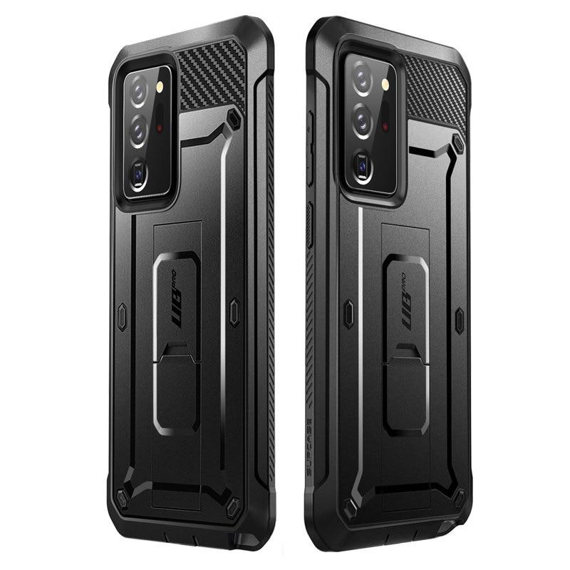 Samsung Galaxy Note 20 Ultra UB Pro Full-Body Rugged Case in various colors with kickstand feature.