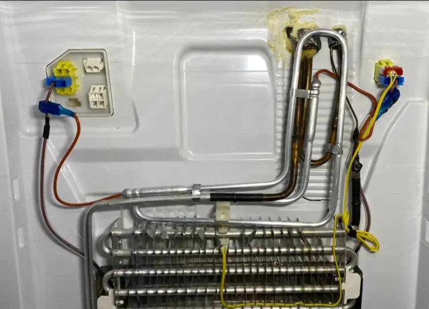 Samsung Refrigerator Defrost Booster Kit with heating coil and connectors for efficient defrosting and noise reduction.