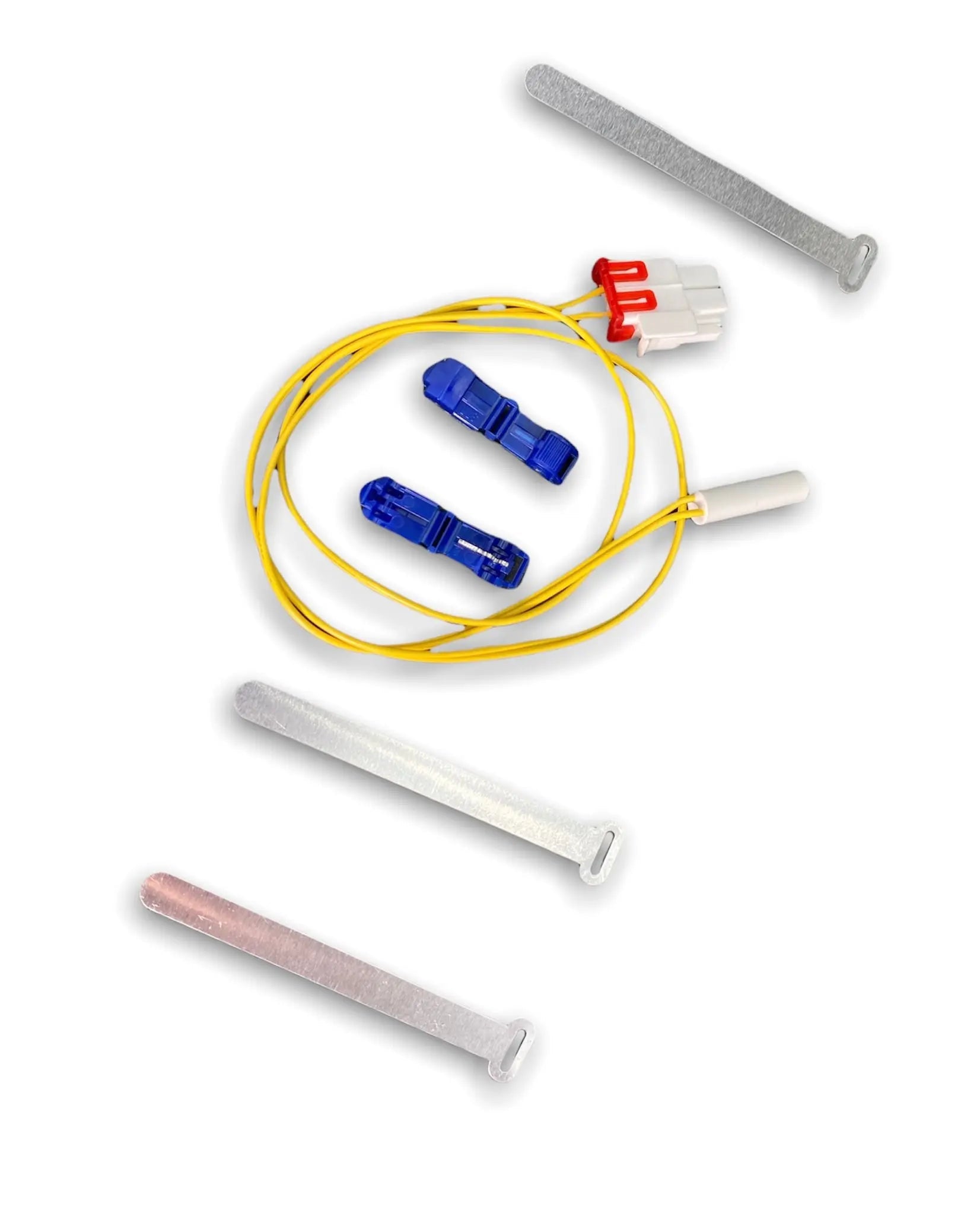 Samsung Refrigerator Defrost Booster Kit with heating coil and connectors for efficient defrosting and noise reduction.
