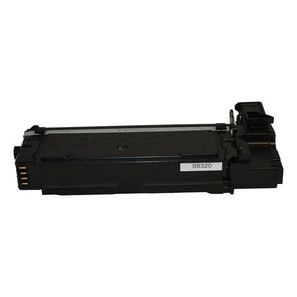 SCX-6320D8 Black Premium Generic Toner cartridge, designed for Samsung printers, showcasing its sleek design and high-capacity features.
