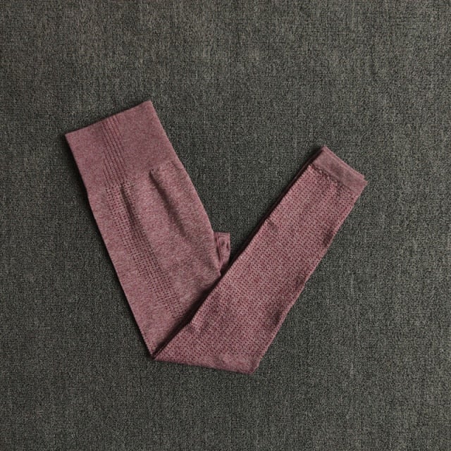 Seamless Women Energy Leggings in various colors, showcasing high waist design and stretchy fabric, ideal for fitness and yoga.