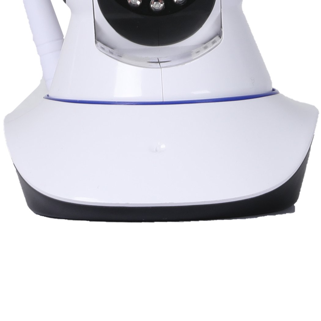 Wireless CCTV Security Camera System with 1080P HD quality, featuring a sleek design and adjustable angles for indoor surveillance.