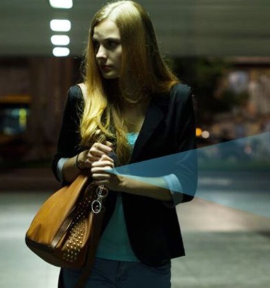 Self Defence Personal Alarm Keychain with LED Light, featuring a compact design and a bright LED flashlight.