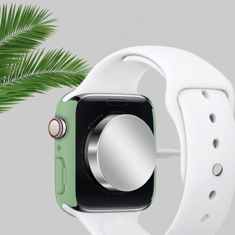 Shockproof PC Protective Case with Tempered Glass Film for Apple Watch, showcasing its sleek design and protective features.