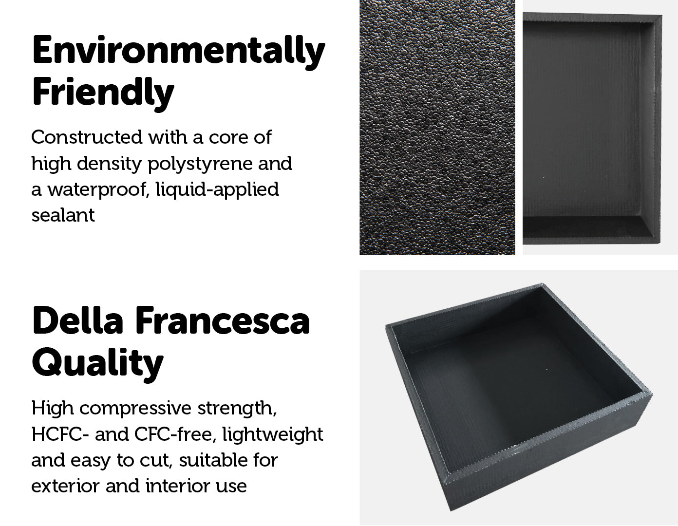 Environmentally friendly high strength material.