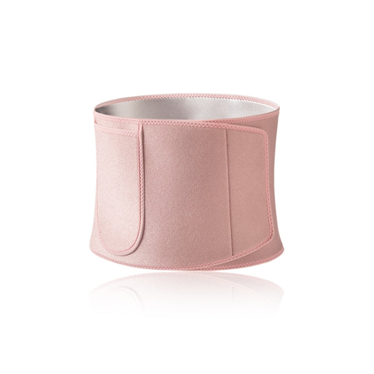 Slimming Waist Belt Sweatband in silver color, designed for training and running, featuring sweat-wicking strips and an external pocket.