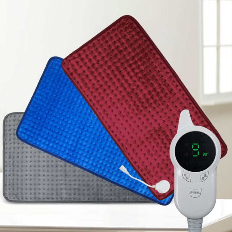 Small Heating Pad Therapy Office Low Voltage Heat Blanket in soft fleece fabric, featuring a digital display controller and detachable plug for easy cleaning.