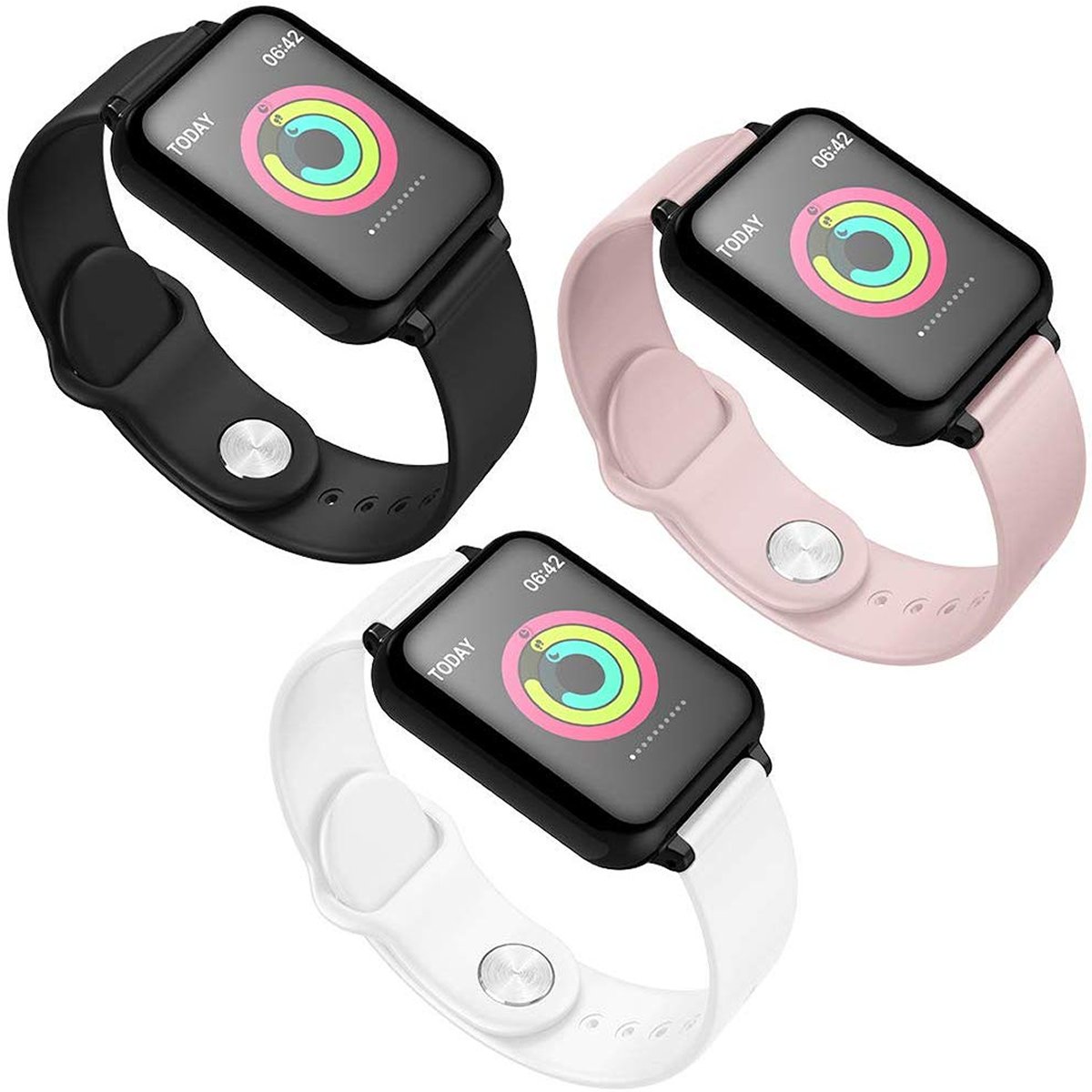 Smart Fit Total Wellness and Sports Activity Watch in various colors, showcasing its sleek design and advanced features.