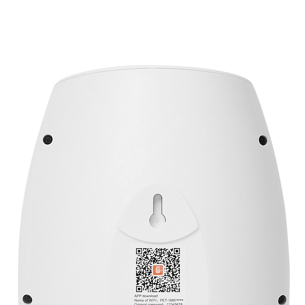 Smart Pet Feeder Camera with automatic food dispenser and built-in 720P HD camera, designed for dogs and cats.