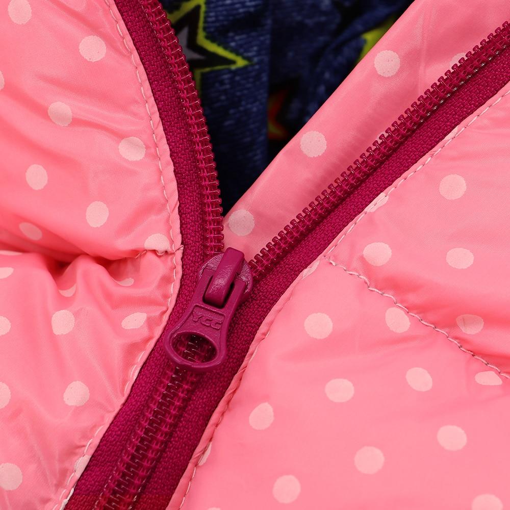 A warm and stylish Snow Down Jacket Coat for small to medium dogs, featuring reflective elements and available in pink and black colors.