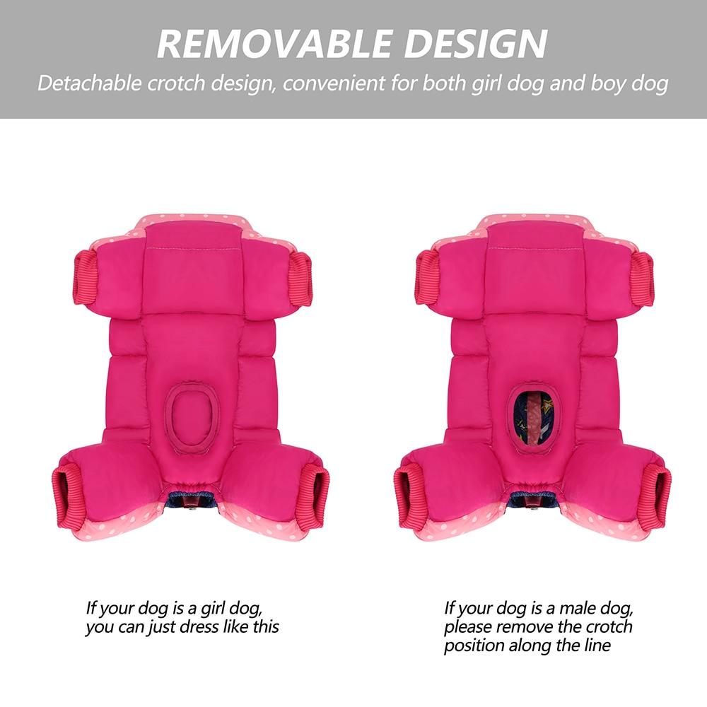 A warm and stylish Snow Down Jacket Coat for small to medium dogs, featuring reflective elements and available in pink and black colors.