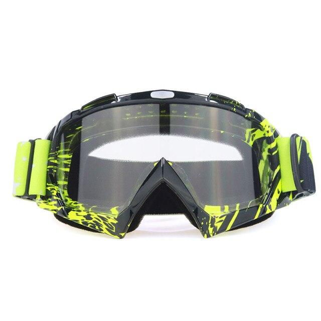 A pair of stylish snow sports skiing sunglasses with UV400 protection, featuring a multi-colored frame and polycarbonate lenses, ideal for outdoor activities.