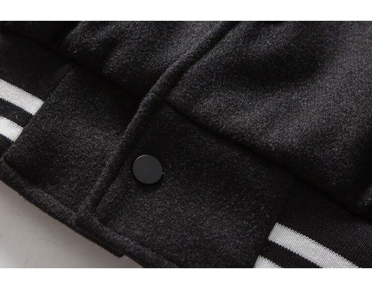 Men's Soft Furry Patch Leather Patchwork Baseball Jacket featuring a trendy design with patchwork and a cozy fit, ideal for autumn wear.