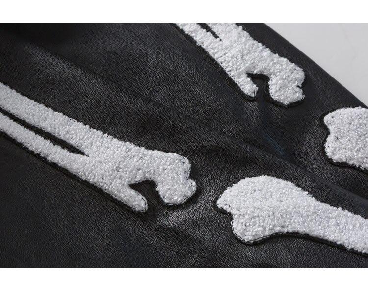 Men's Soft Furry Patch Leather Patchwork Baseball Jacket featuring a trendy design with patchwork and a cozy fit, ideal for autumn wear.