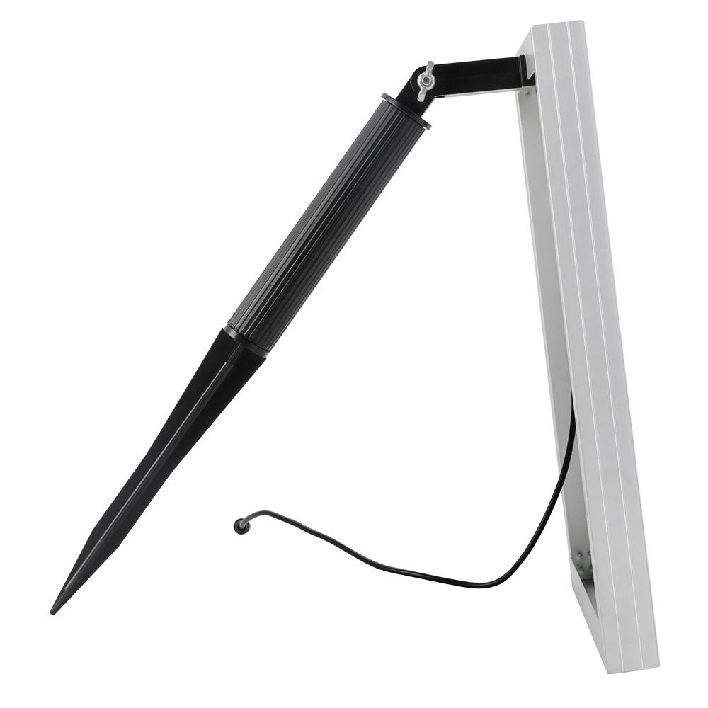 Solar Pond Pump with large solar panel and water fountain display in a garden setting, showcasing its elegant design and functionality.