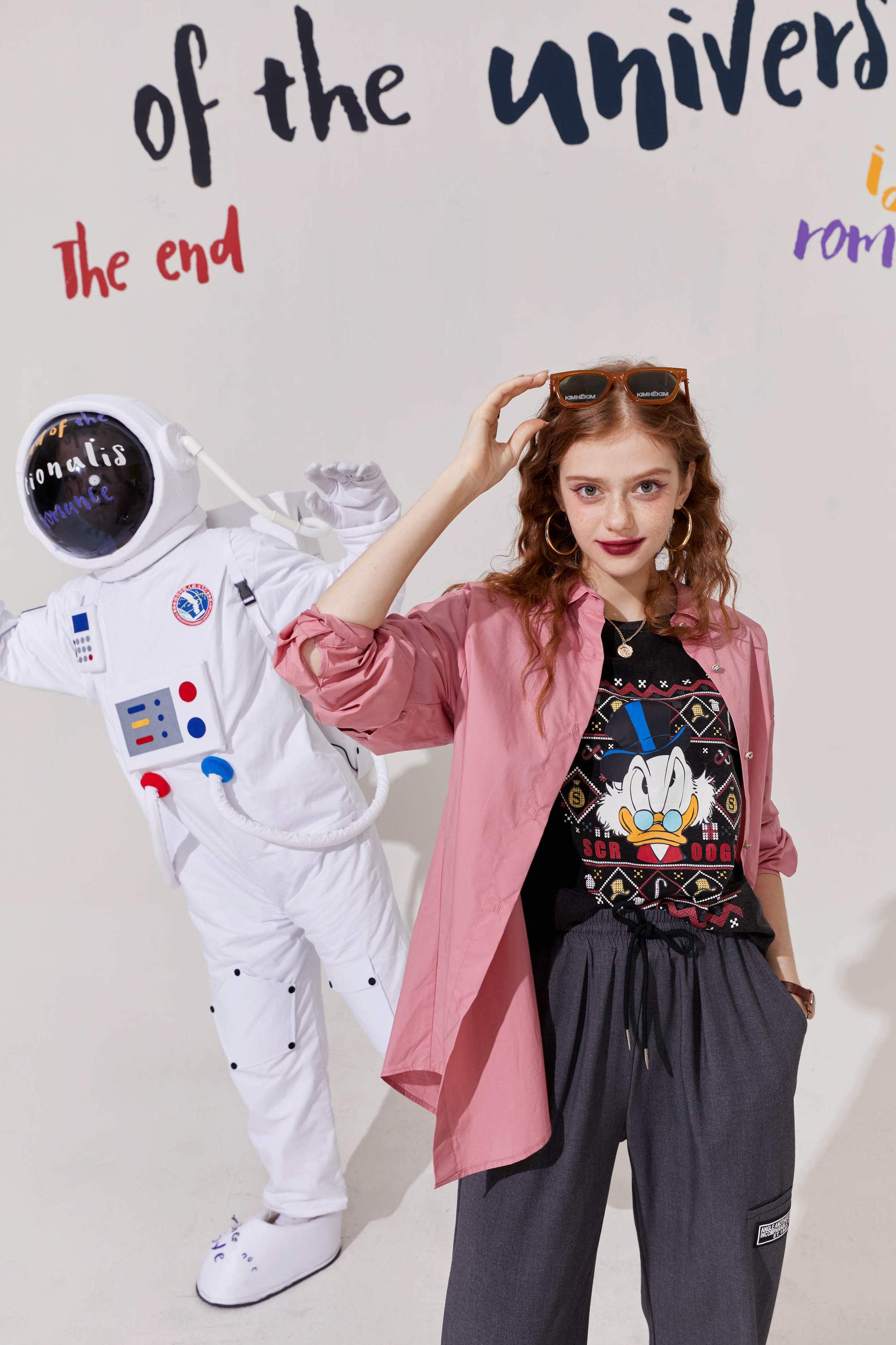 A stylish Solid Pure Chic Casual Minimalist Cotton Shirt for women, featuring full sleeves and a turn-down collar, perfect for autumn vintage looks.