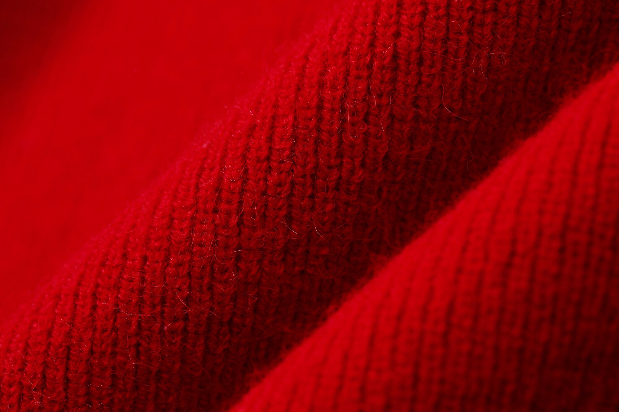 Solid Pure High Waist Casual Knit Mini Dress in black and red, featuring an A-line silhouette and O-neck design, perfect for spring and autumn.