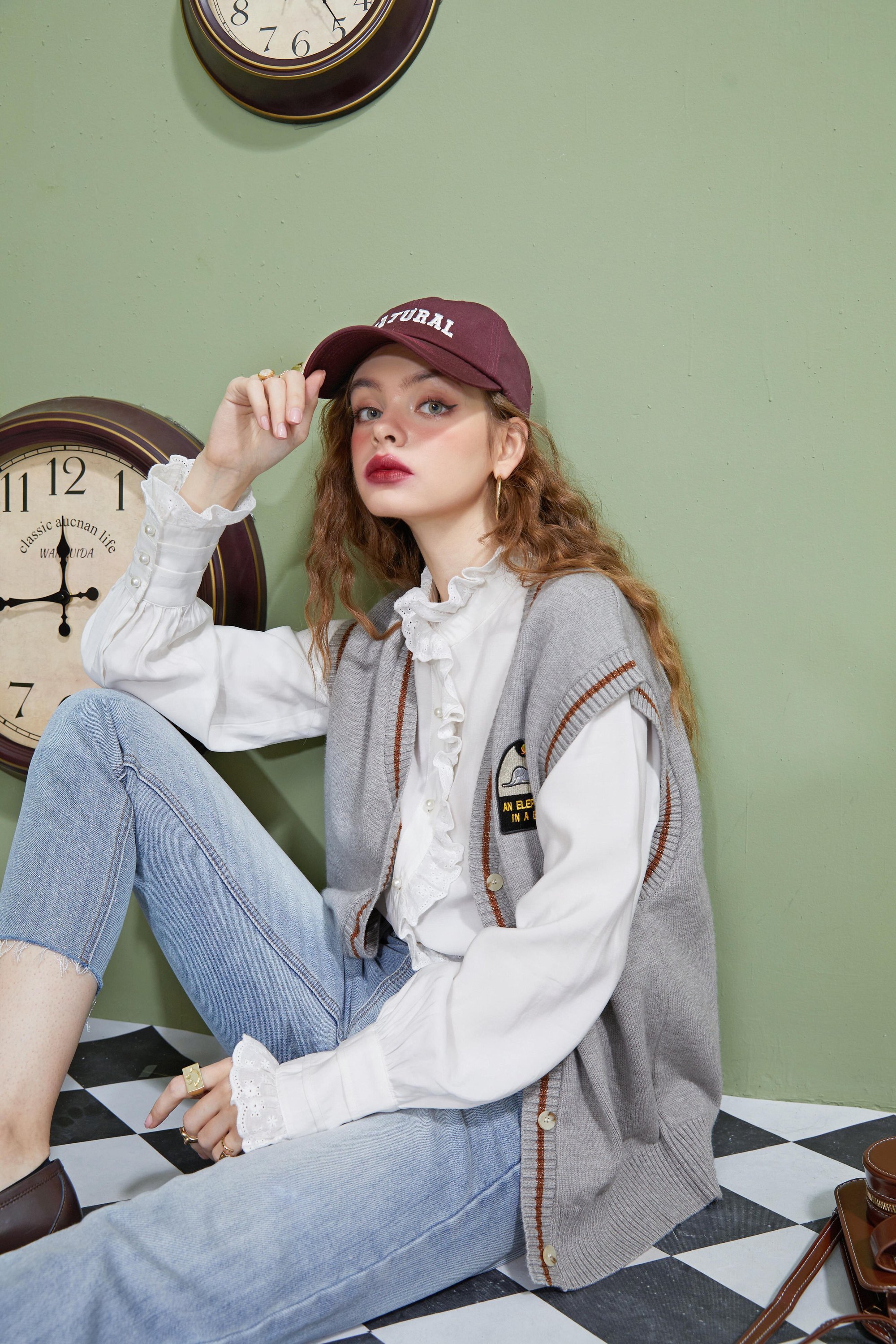 A stylish Solid Pure Pearls Bead Casual Shirt for women featuring a turn-down collar, full sleeves, and decorative pearl beads, perfect for autumn wear.