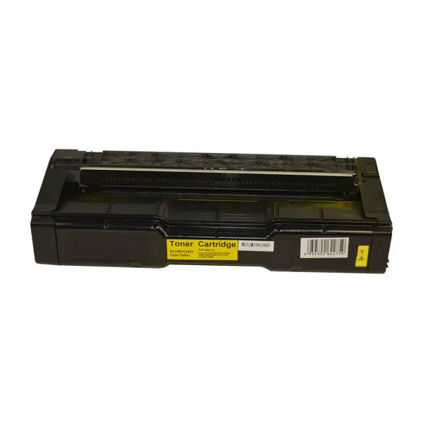 SPC310 Yellow Premium Generic Toner Cartridge, showcasing its vibrant yellow color and sleek design, ideal for high-quality printing.