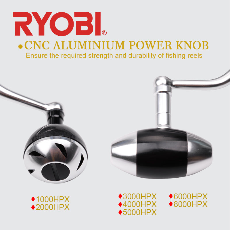 Spinning Fishing Reel 1000-8000 with 6+1BB ball bearings and CNC spool, showcasing its sleek design and robust features.