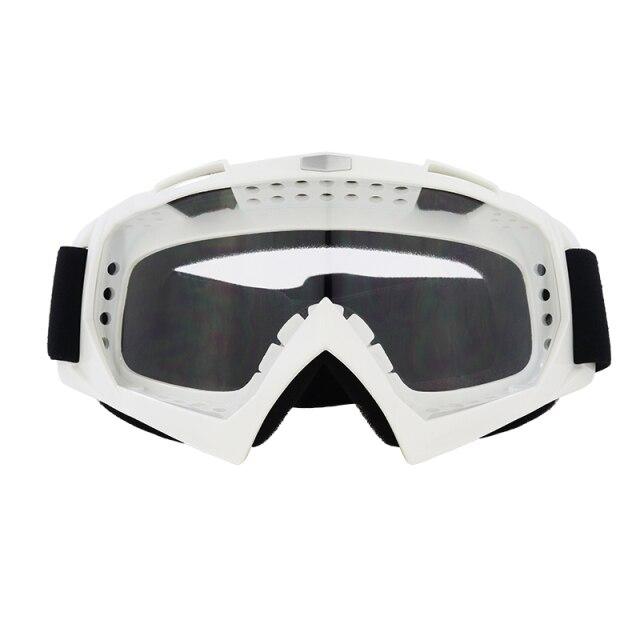 Sports Motorcycle Glasses with UV400 protection, suitable for men and women, featuring a flexible TPU frame and polycarbonate lenses.