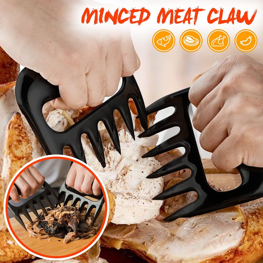 A complete set of stainless steel BBQ tools including spatula, tongs, fork, and skewers, neatly organized in a portable handbag.