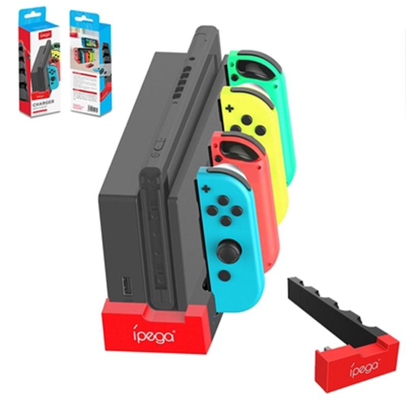 Switch Joy Con Controller Charger Dock Stand Station Holder designed for Nintendo Switch, featuring a sleek and compact design for efficient charging.