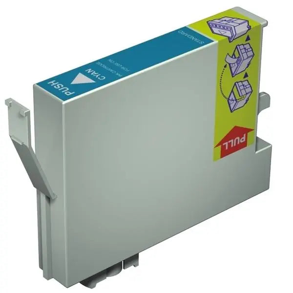 T0492 Cyan Compatible Inkjet Cartridge with vibrant cyan ink for high-quality printing.