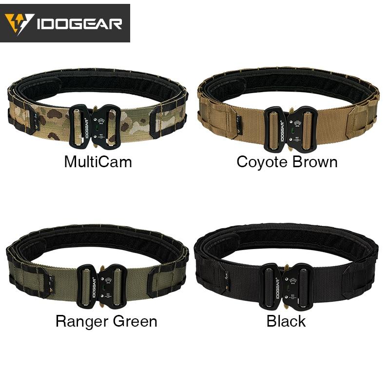 Tactical 2 Inch Combat Belt featuring a quick release buckle, made of durable nylon, available in multiple colors for outdoor sports and hunting.