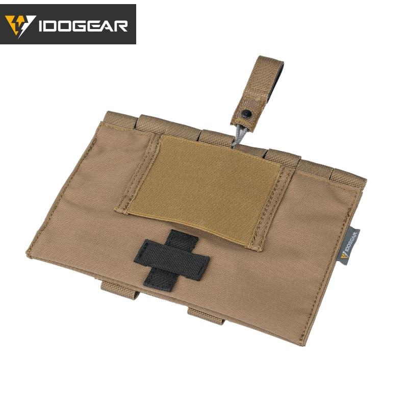 Tactical Medical Pouch Organizer in MultiCam color, showcasing its durable 1000D nylon material and MOLLE compatibility.
