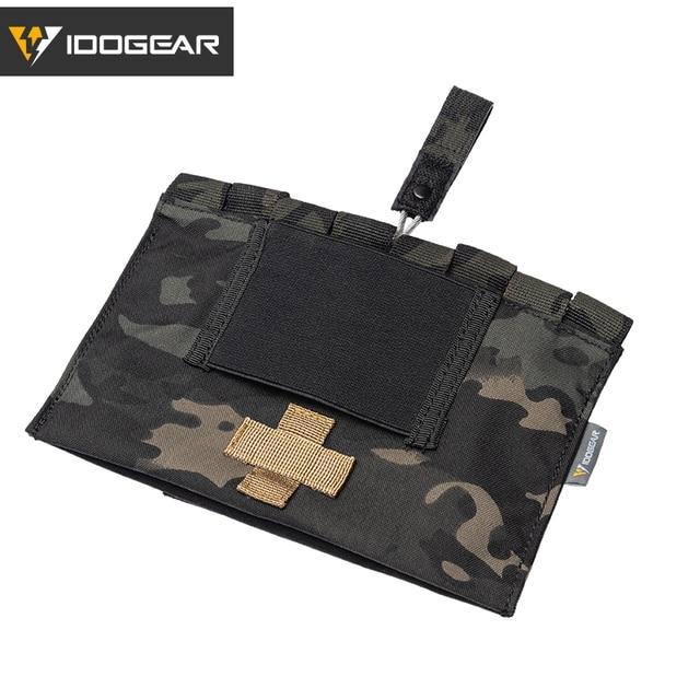Tactical Medical Pouch Organizer in MultiCam color, showcasing its durable 1000D nylon material and MOLLE compatibility.