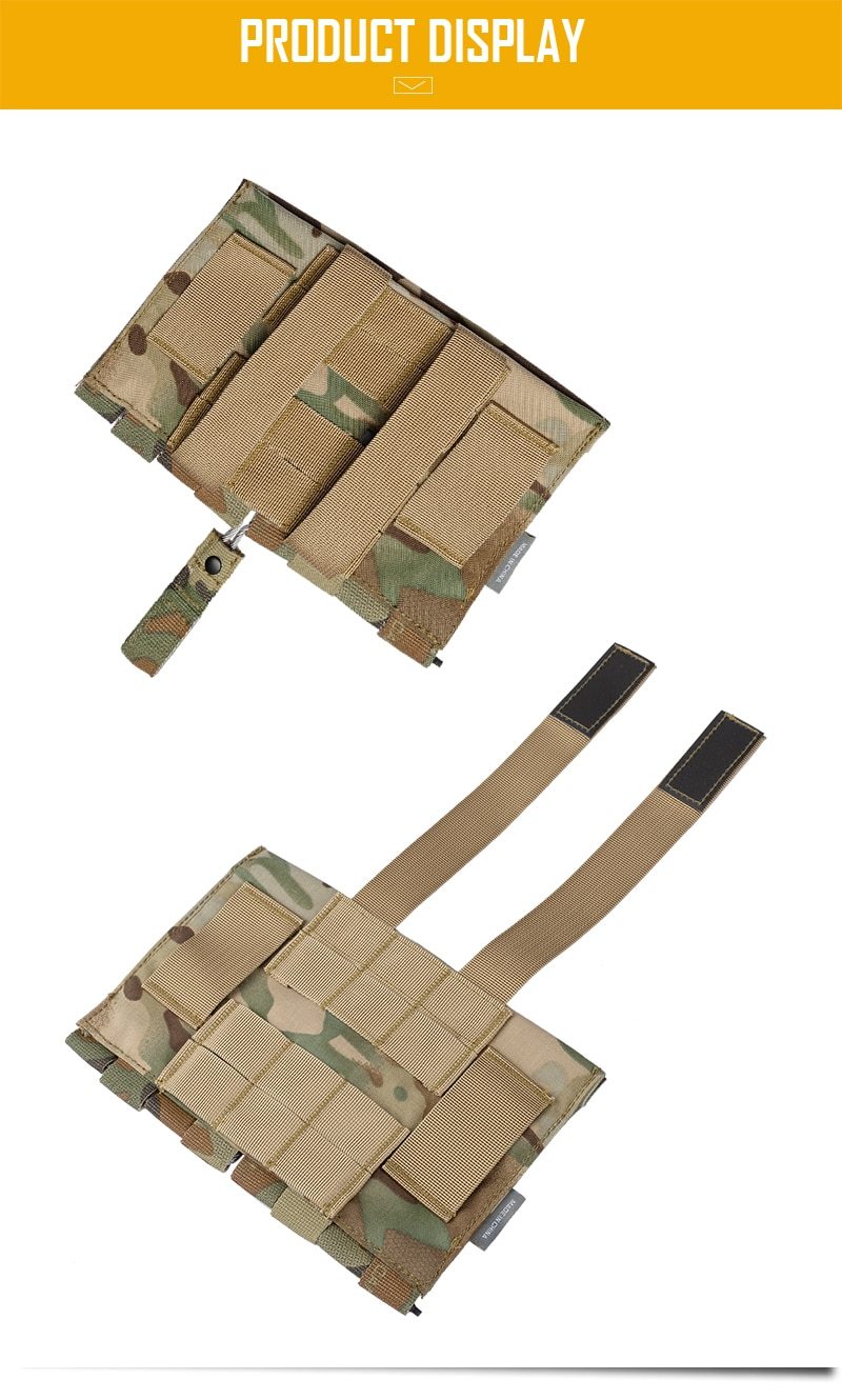 Tactical Medical Pouch Organizer in MultiCam color, showcasing its durable 1000D nylon material and MOLLE compatibility.