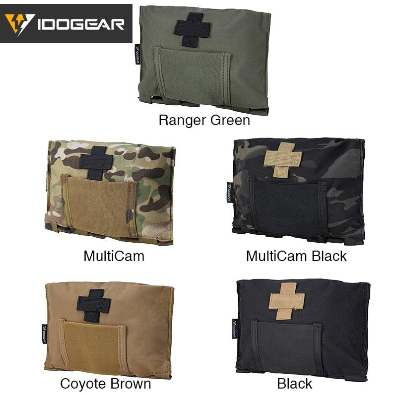 Tactical Medical Pouch Organizer in MultiCam color, showcasing its durable 1000D nylon material and MOLLE compatibility.