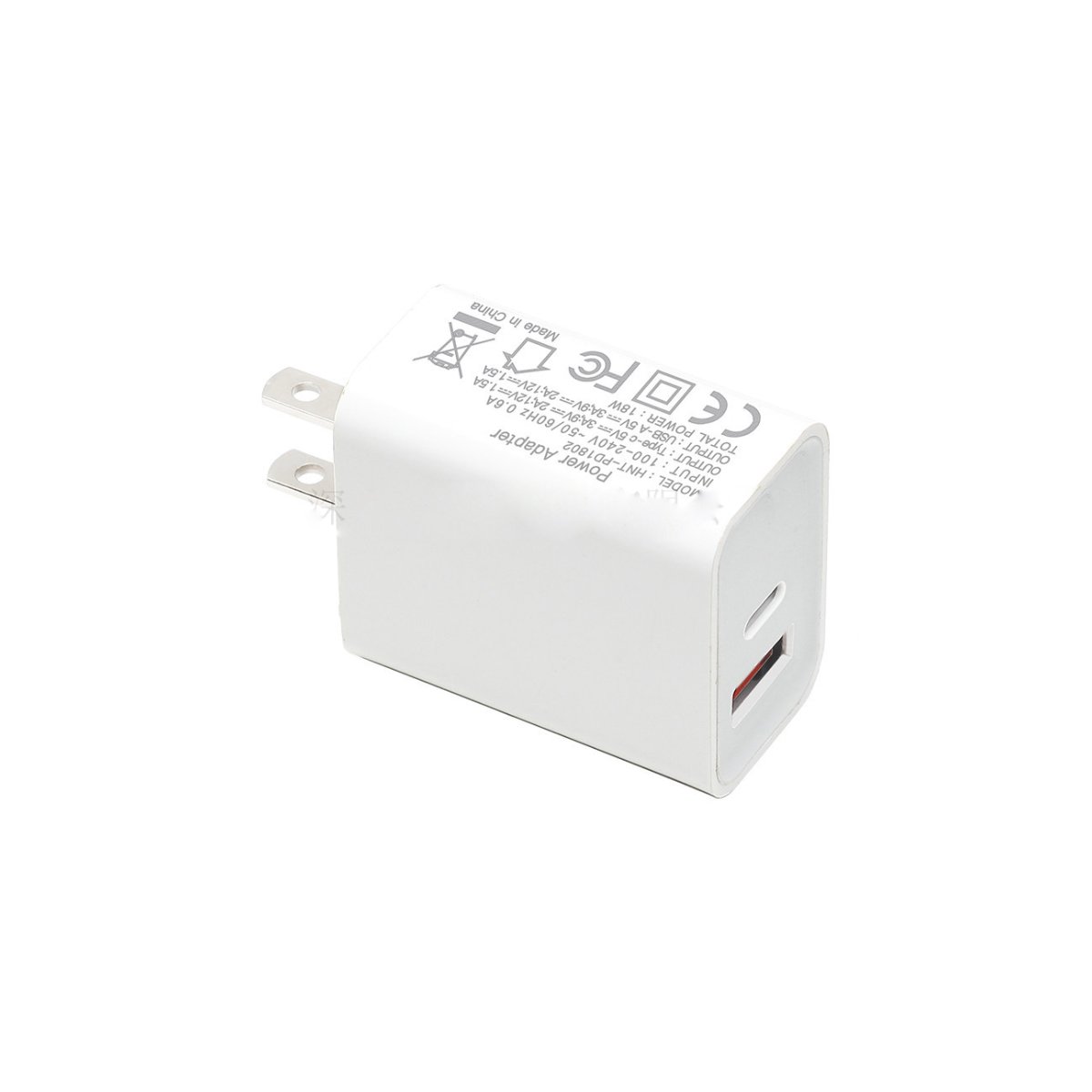 The Missing Charger Accessory for iPhone 12 featuring dual ports, Type-C USB, and USB 2.0, available in black and white.