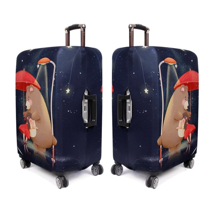 Thick wear-resistant luggage elastic dustproof protective cover in vibrant colors, showcasing its durable fabric and invisible zipper design.