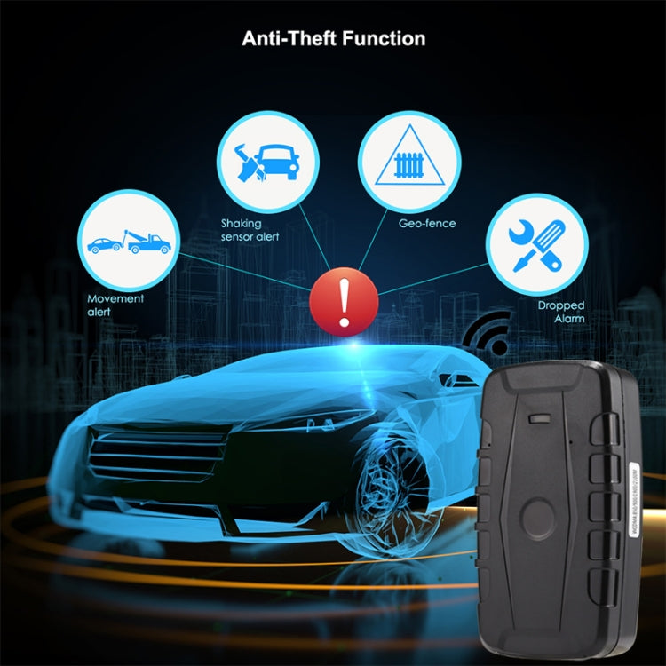 TK209B GPS Tracker for vehicles, showcasing its compact design and connectivity features.