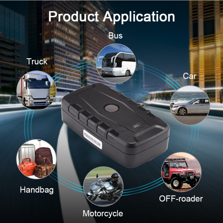 TK209B GPS Tracker for vehicles, showcasing its compact design and connectivity features.