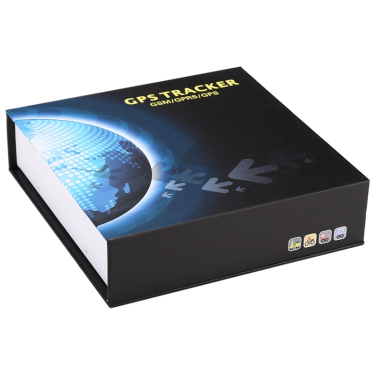 TK209B GPS Tracker for vehicles, showcasing its compact design and connectivity features.