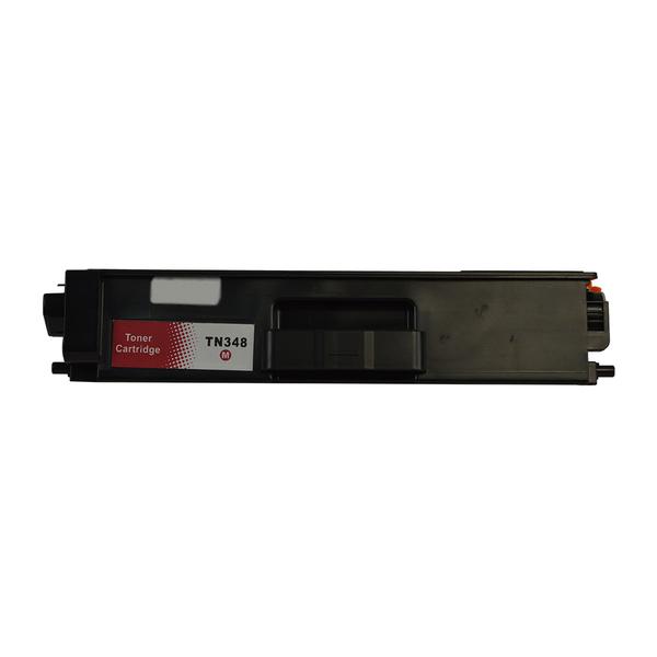 TN-348 Magenta Super High Yield Generic Toner cartridge, vibrant magenta color, designed for high-quality printing.