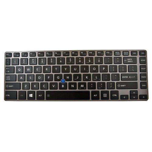 Toshiba Z40 Replacement US Backlit QWERTY Keyboard showcasing backlit keys and US layout.