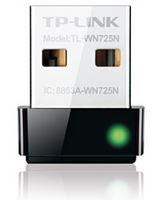 TP-Link TL-WN725N N150 Nano Wireless USB Adapter with compact design and USB connector.
